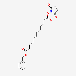 molecular formula C23H31NO6 B8154909 1-Benzyl 12-(2,5-dioxopyrrolidin-1-yl) dodecanedioate 