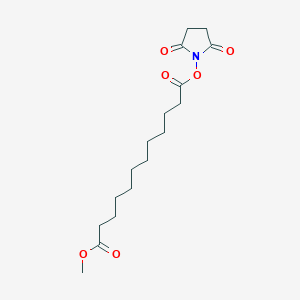 molecular formula C17H27NO6 B8154914 1-(2,5-Dioxopyrrolidin-1-yl) 12-methyl dodecanedioate 
