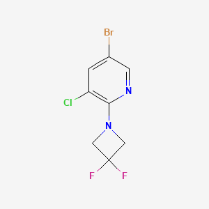 molecular formula C8H6BrClF2N2 B8154955 5-Bromo-3-chloro-2-(3,3-difluoro-azetidin-1-yl)-pyridine 