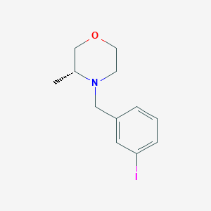 molecular formula C12H16INO B8154960 (R)-4-(3-Iodo-benzyl)-3-methyl-morpholine 