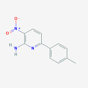 molecular formula C12H11N3O2 B8155050 3-Nitro-6-(p-tolyl)pyridin-2-amine 