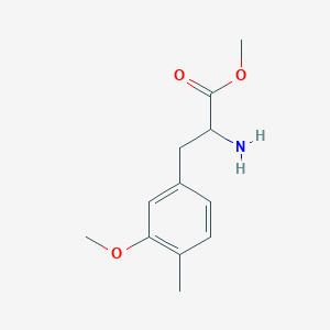 molecular formula C12H17NO3 B8155115 Methyl 2-amino-3-(3-methoxy-4-methylphenyl)propanoate 