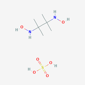 molecular formula C4H10N2O6S B081552 2,3-Butanediamine, N,N'-dihydroxy-2,3-dimethyl-, sulfate (1:1) (salt) CAS No. 14538-51-3