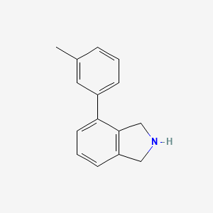 molecular formula C15H15N B8155223 4-(m-Tolyl)isoindoline 