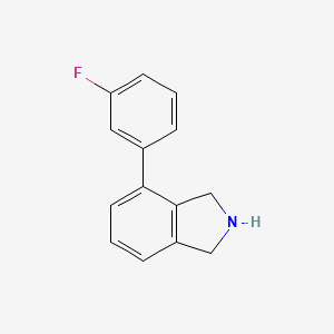 molecular formula C14H12FN B8155230 4-(3-Fluorophenyl)isoindoline 