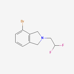 molecular formula C10H10BrF2N B8155253 4-Bromo-2-(2,2-difluoroethyl)isoindoline 