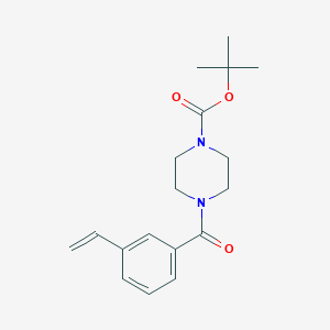 molecular formula C18H24N2O3 B8155273 tert-Butyl 4-(3-vinylbenzoyl)piperazine-1-carboxylate 