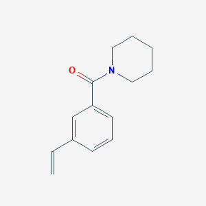 molecular formula C14H17NO B8155278 Piperidin-1-yl(3-vinylphenyl)methanone 