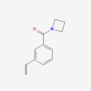 molecular formula C12H13NO B8155302 Azetidin-1-yl(3-vinylphenyl)methanone 