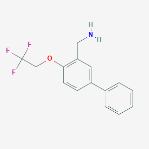 molecular formula C15H14F3NO B8155351 (4-(2,2,2-Trifluoroethoxy)-[1,1'-biphenyl]-3-yl)methanamine 