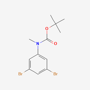 molecular formula C12H15Br2NO2 B8155400 tert-Butyl (3,5-dibromophenyl)(methyl)carbamate 