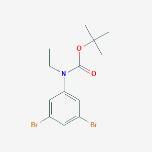 molecular formula C13H17Br2NO2 B8155408 tert-Butyl (3,5-dibromophenyl)(ethyl)carbamate 