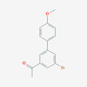 molecular formula C15H13BrO2 B8155448 1-(5-Bromo-4'-methoxy-[1,1'-biphenyl]-3-yl)ethanone 