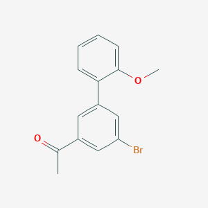 molecular formula C15H13BrO2 B8155458 1-(5-Bromo-2'-methoxy-[1,1'-biphenyl]-3-yl)ethanone 