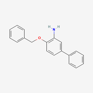 molecular formula C19H17NO B8155597 4-(Benzyloxy)-[1,1'-biphenyl]-3-amine 