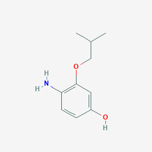 molecular formula C10H15NO2 B8155666 4-Amino-3-isobutoxyphenol 