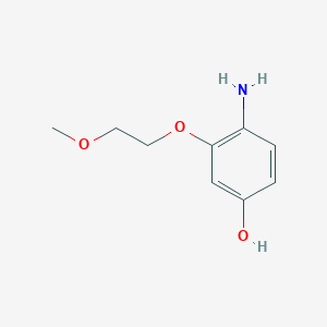 molecular formula C9H13NO3 B8155675 4-Amino-3-(2-methoxyethoxy)phenol 