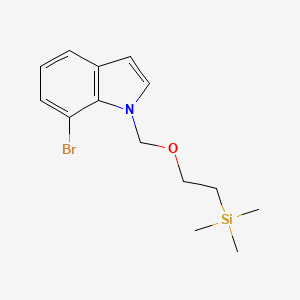 molecular formula C14H20BrNOSi B8155799 7-Bromo-1-(2-trimethylsilanyl-ethoxymethyl)-1H-indole 