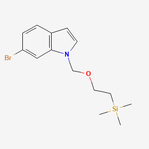 molecular formula C14H20BrNOSi B8155804 6-Bromo-1-(2-trimethylsilanyl-ethoxymethyl)-1H-indole 