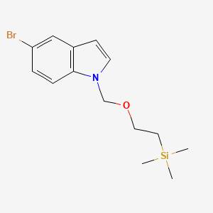 molecular formula C14H20BrNOSi B8155805 5-bromo-1-({[2-(trimethylsilyl)ethyl]oxy}methyl)-1H-indole 
