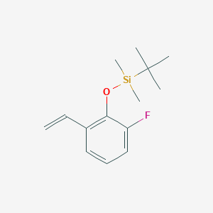 molecular formula C14H21FOSi B8155817 tert-Butyl(2-fluoro-6-vinylphenoxy)dimethylsilane 