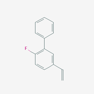 molecular formula C14H11F B8155820 2-Fluoro-5-vinyl-biphenyl 