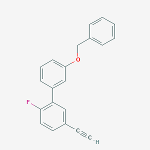 molecular formula C21H15FO B8155836 3'-Benzyloxy-5-ethynyl-2-fluoro-biphenyl 