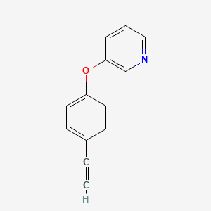 molecular formula C13H9NO B8155954 3-(4-Ethynylphenoxy)pyridine 
