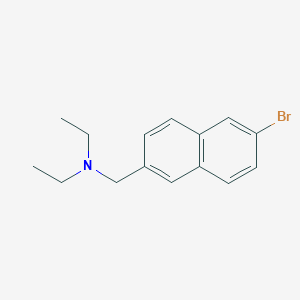molecular formula C15H18BrN B8156081 (6-Bromo-naphthalen-2-ylmethyl)-diethyl-amine 
