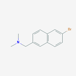 molecular formula C13H14BrN B8156087 (6-Bromo-naphthalen-2-ylmethyl)-dimethyl-amine 