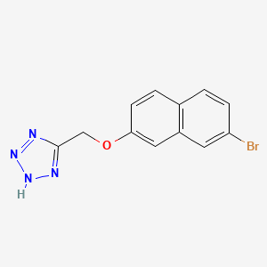 molecular formula C12H9BrN4O B8156170 5-(((7-Bromonaphthalen-2-yl)oxy)methyl)-1H-tetrazole 