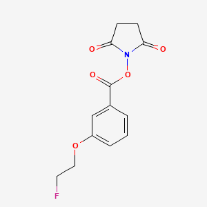 molecular formula C13H12FNO5 B8156251 2,5-Dioxopyrrolidin-1-yl 3-(2-fluoroethoxy)benzoate 