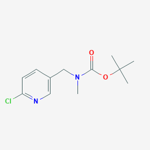 molecular formula C12H17ClN2O2 B8156276 Tert-butyl (6-chloropyridin-3-yl)methyl(methyl)carbamate 
