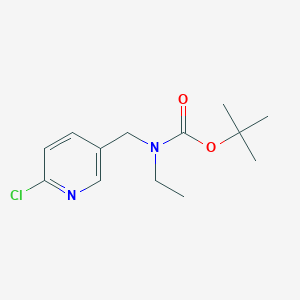 molecular formula C13H19ClN2O2 B8156277 tert-Butyl ((6-chloropyridin-3-yl)methyl)(ethyl)carbamate 