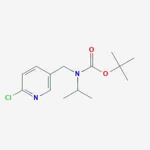 molecular formula C14H21ClN2O2 B8156281 tert-Butyl ((6-chloropyridin-3-yl)methyl)(isopropyl)carbamate 