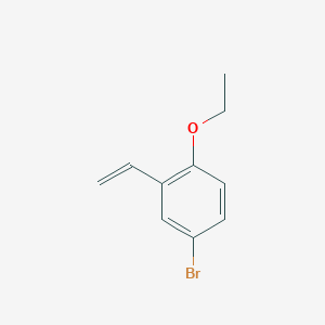 molecular formula C10H11BrO B8156296 2-Ethoxy-5-bromostyrene 