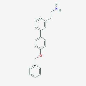 molecular formula C21H21NO B8156308 2-(4'-(Benzyloxy)-[1,1'-biphenyl]-3-yl)ethanamine 
