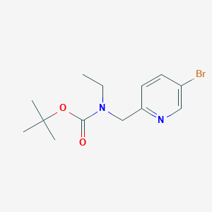 molecular formula C13H19BrN2O2 B8156313 tert-Butyl ((5-bromopyridin-2-yl)methyl)(ethyl)carbamate 