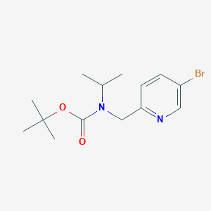 molecular formula C14H21BrN2O2 B8156318 tert-Butyl ((5-bromopyridin-2-yl)methyl)(isopropyl)carbamate 