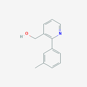 molecular formula C13H13NO B8156357 (2-(m-Tolyl)pyridin-3-yl)methanol 