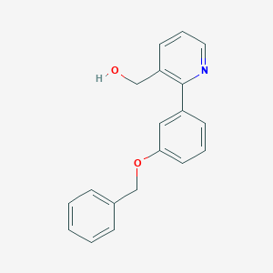 molecular formula C19H17NO2 B8156371 (2-(3-(Benzyloxy)phenyl)pyridin-3-yl)methanol 