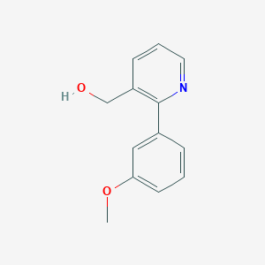 molecular formula C13H13NO2 B8156374 (2-(3-Methoxyphenyl)pyridin-3-yl)methanol 