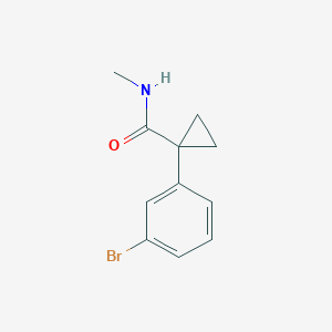 molecular formula C11H12BrNO B8156414 1-(3-Bromophenyl)-N-methylcyclopropanecarboxamide 