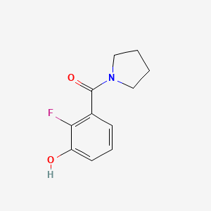 molecular formula C11H12FNO2 B8156467 (2-Fluoro-3-hydroxyphenyl)(pyrrolidin-1-yl)methanone 