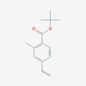 molecular formula C14H18O2 B8156512 tert-Butyl 2-methyl-4-vinylbenzoate 