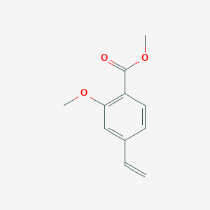molecular formula C11H12O3 B8156528 Methyl 2-methoxy-4-vinylbenzoate 