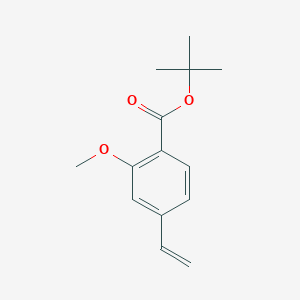 molecular formula C14H18O3 B8156529 tert-Butyl 2-methoxy-4-vinylbenzoate 