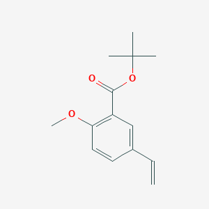 molecular formula C14H18O3 B8156531 tert-Butyl 2-methoxy-5-vinylbenzoate 