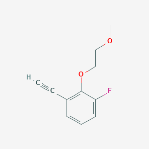 molecular formula C11H11FO2 B8156547 1-Ethynyl-3-fluoro-2-(2-methoxyethoxy)benzene 
