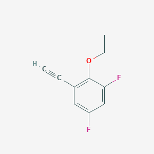 molecular formula C10H8F2O B8156563 2-Ethoxy-1-ethynyl-3,5-difluorobenzene 